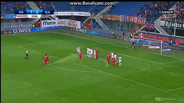 Amazing Free Kick Goal Sasa Zivec (2-0) Piast Gliwice vs Slask Wroclaw 05.06.2017