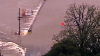 Etats-Unis : vues aériennes des inondations et du Mississippi en crue