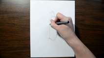 3D Drawing of Cupid - Trick Art on Line Paper Illusion-5cz