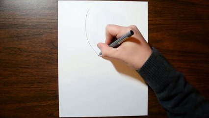 下载视频: Drawing a Floating, Levitating 3D Heart, Anamorphic Trick Art-bqTZTGauG