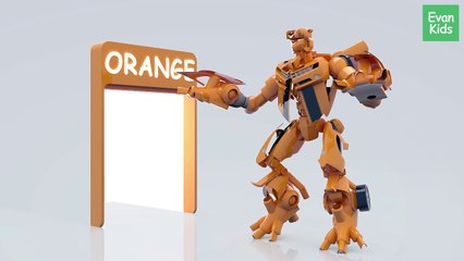 Learning Colors with Toy Car and Transformers - EvanKids