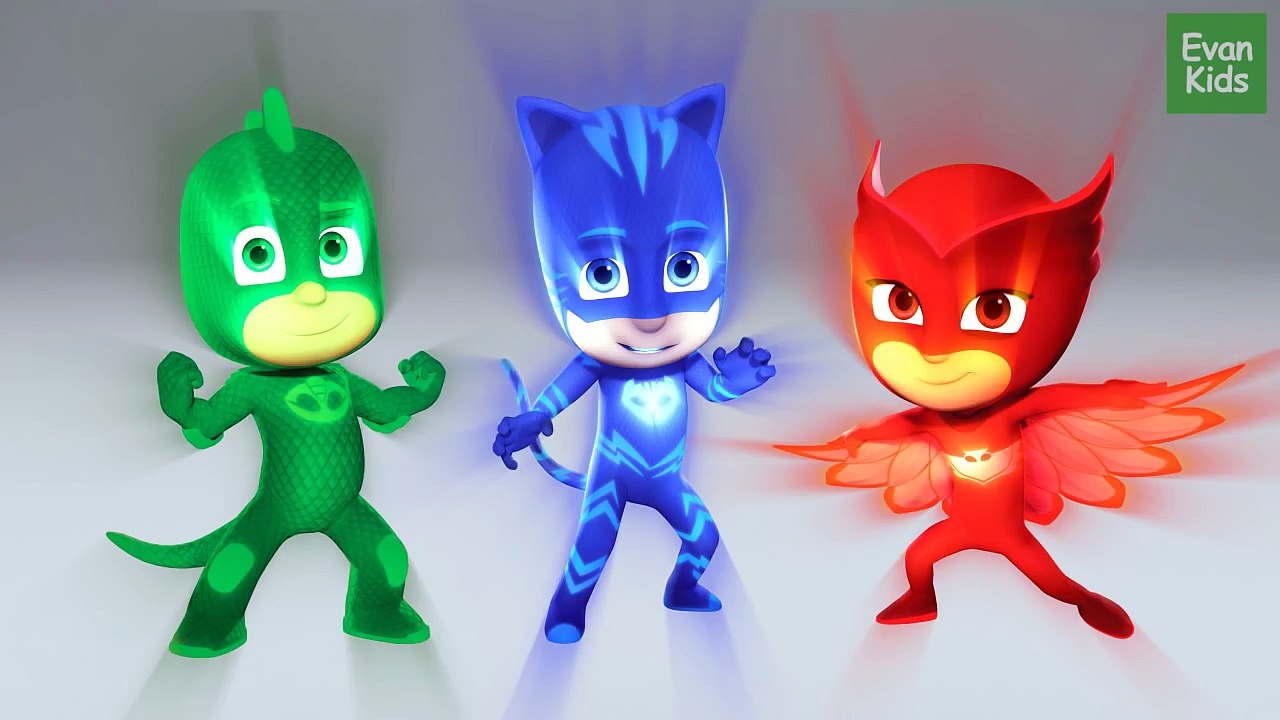 PJ Masks 3D - Learn Colors with Surprise Eggs for Kids Toddlers