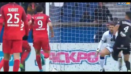 Edinson Cavani Second Goal vs Bastia (5-0)