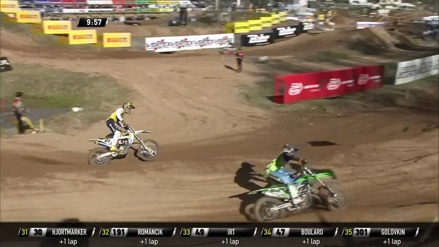 MXGP of Latvia Gautier Paulin and Clement Desalle Battle at MXGP Qualifying Race