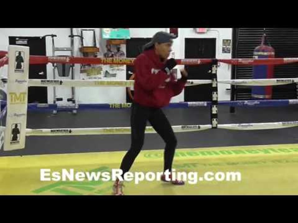 Ava Knight at Mayweather Club Floyd watched her train - EsNews Boxing
