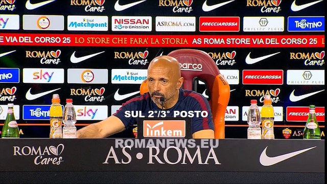 Spalletti in conferenza stampa alla vigilia di Milan-Roma