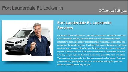 Fort Lauderdale FL Locksmith