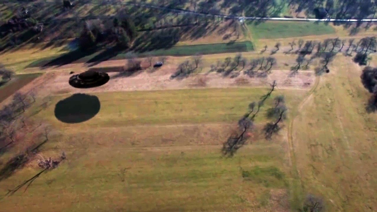 UFO caught from helicopter over Montana, USA