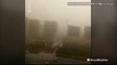 Large dust storm enshrouds parts of northern China