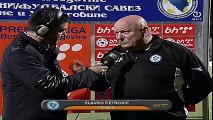 FK Željezničar - HŠK Zrinjski / Petrović ostao bez glasa tokom izjave