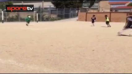 Ronaldo'nun oğlu yeteneklerini sergiledi