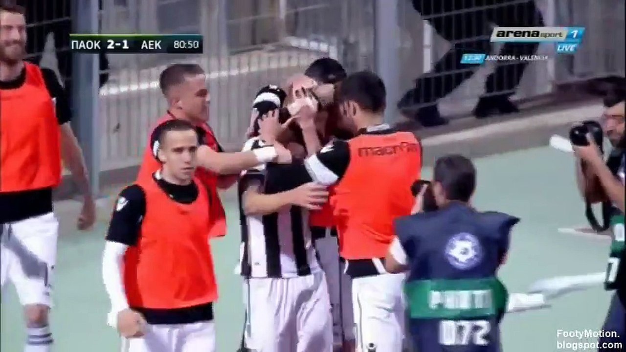 2-1 Το γκολ του Πέδρο Ενρίκε - ΠΑΟΚ 2-1 ΑΕΚ - Τ...