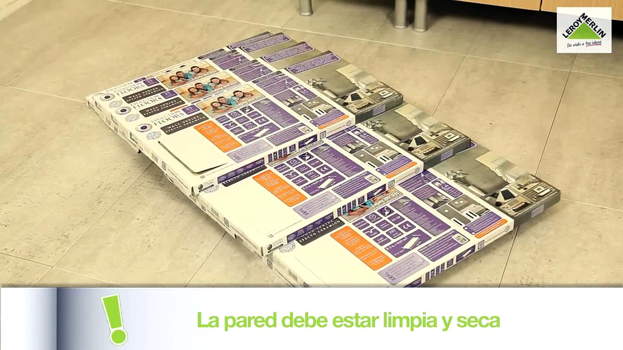 Cómo colocar losetas vinílicas adhesivas (Leroy Merlin)