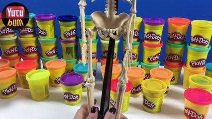 Oyun Hamuru Play Doh ile İnsan İskeleti Kaplıyoruz | Çocuk Videosu | Yutubum