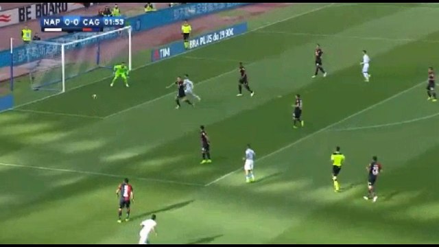 Dries Mertens scored 1st for napoli against cagliary