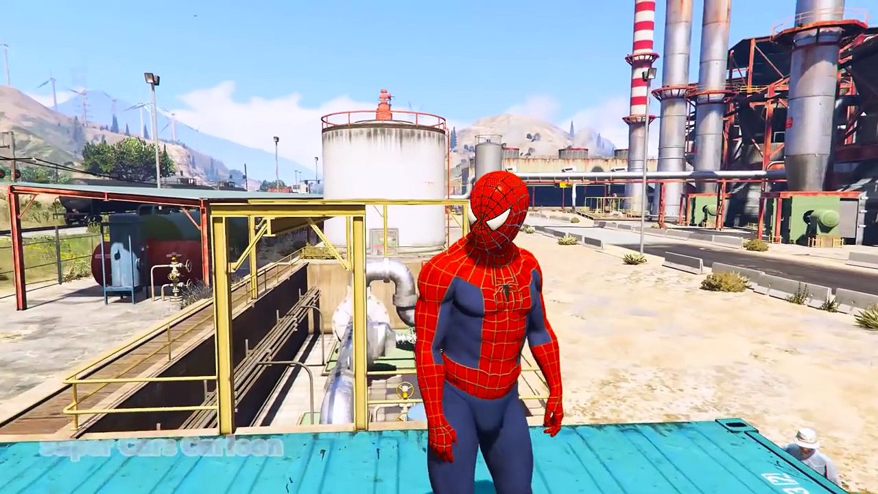 Spiderman and Hulk Parkour! Dangerous jump prank. Video for kids and cartoon