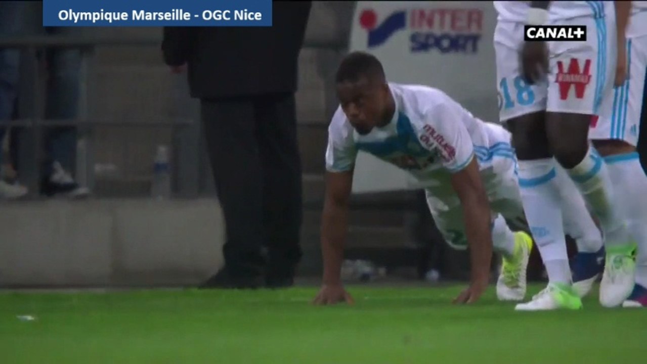 2-1 Patrice Evra AMAZING Goal and Celebration  -  Olympique Marseille 2-1 OGC Nice  - 07.05.2017