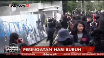 Hari Buruh di Bandung, Pos Polisi Rusak