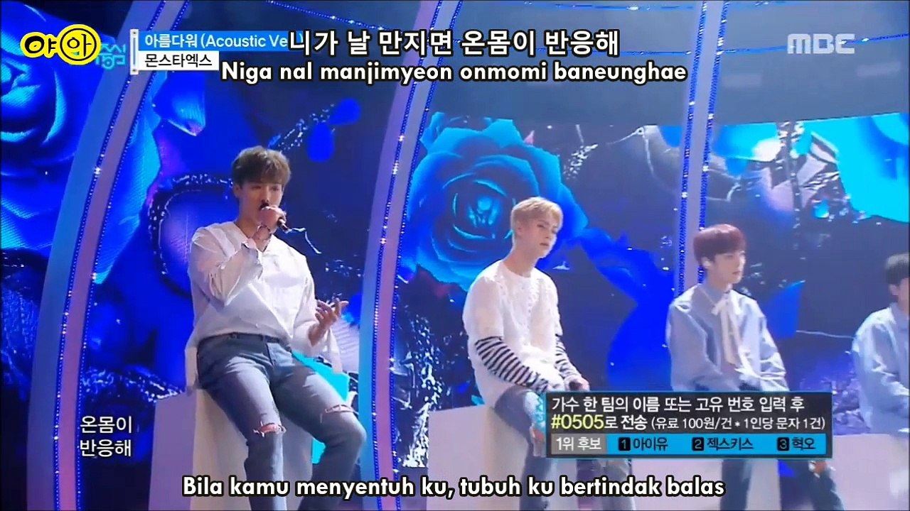 [HAN+ROM+MALAY SUB] MONSTA X (몬스타엑스) - BEAUTIFUL (아름다워) Acoustic ver. LIVE