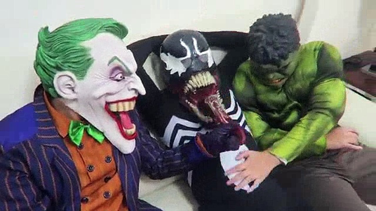 (5)_King Kong Attack Spiderman! Spiderman Venom Joker Hulk Kong Kills Superheroes Children Action Movie