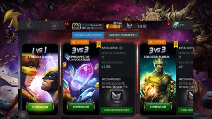 TestMatch001 - Marvel Tournoi Des Champions - StarLord vs Hulk vert