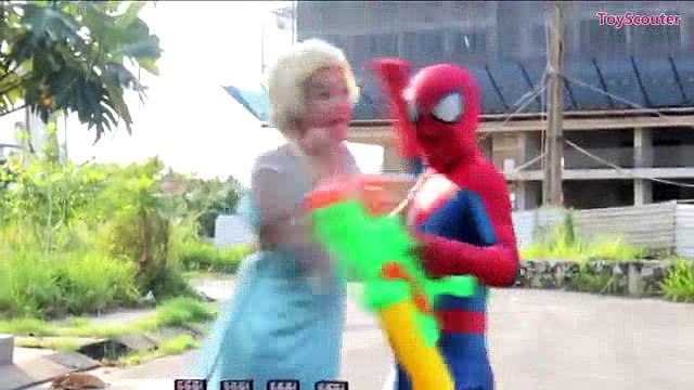 Baby Elsa LAUNCHES ROCKET COKE BOTTLES! w Spiderman, Hulk & Joker in Real Life_0_split2