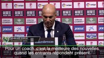 36e j. - Zidane : ''Tout le monde répond présent''