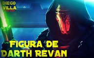 Figura de Darth Revan hecha en porcelana fría