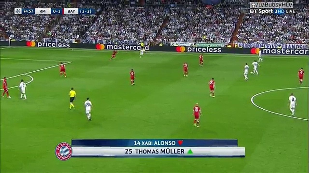 Real Madrid – Bayern. 1 - 1C. Ronaldo goal