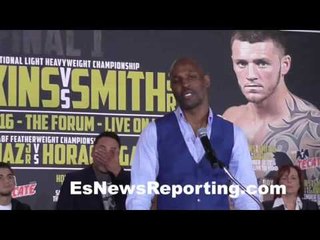 Oscar Dela Hoya and Bernard Hopkins at the press conference - EsNews Boxing