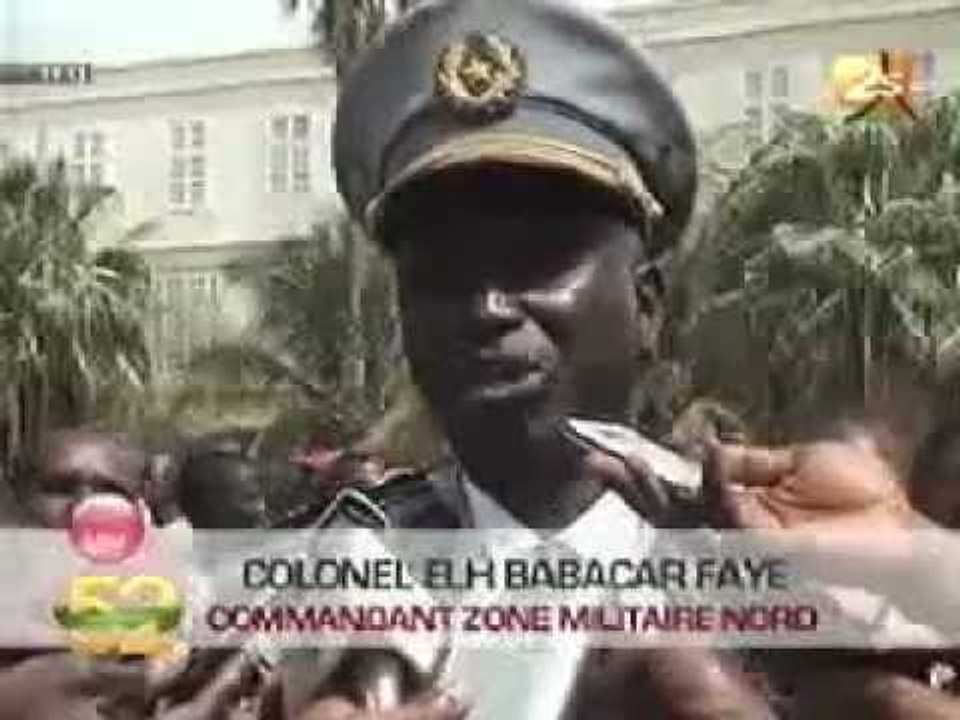 [JT Wolof]  - Prise d'arme du 04 avril 2012 à St Louis