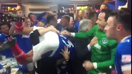Portsmouth Players Celebrate Winning League Two Title!
