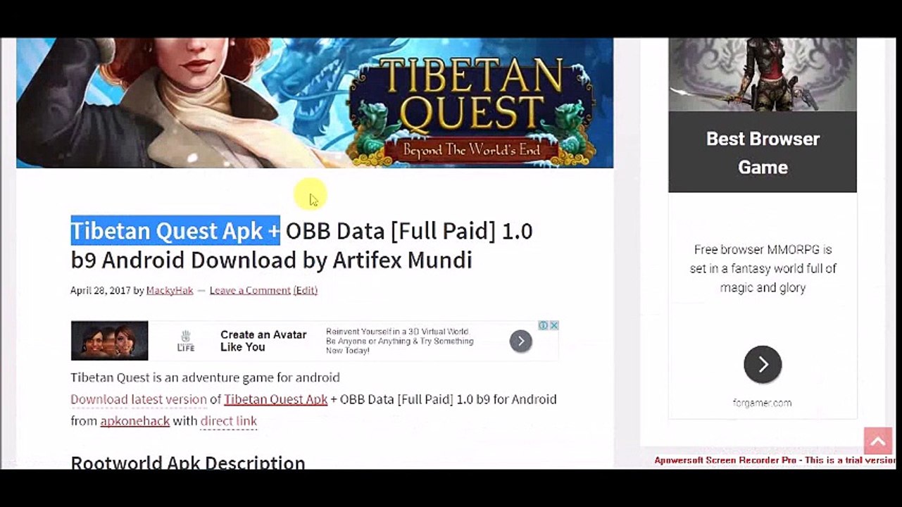 Tibetan Quest Apk + OBB Data [Full Paid]