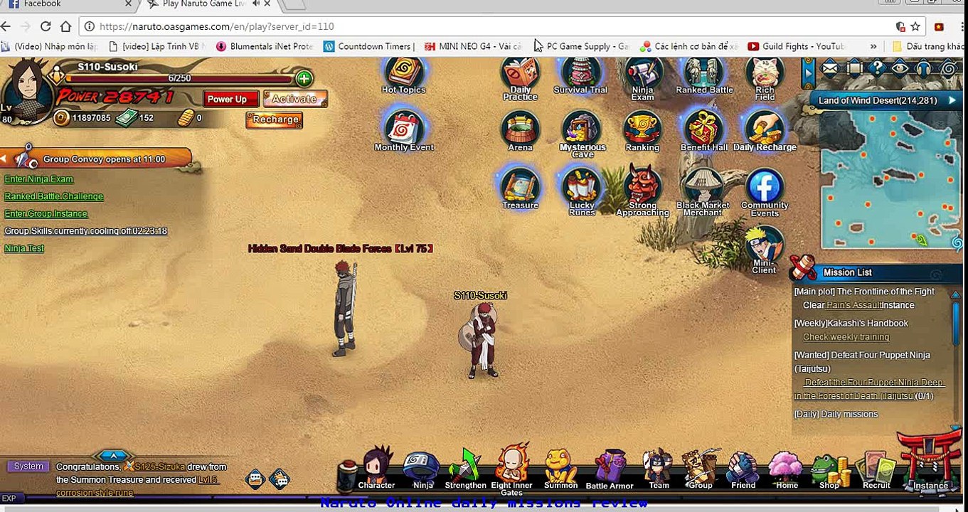 Naruto vs 4 hokages