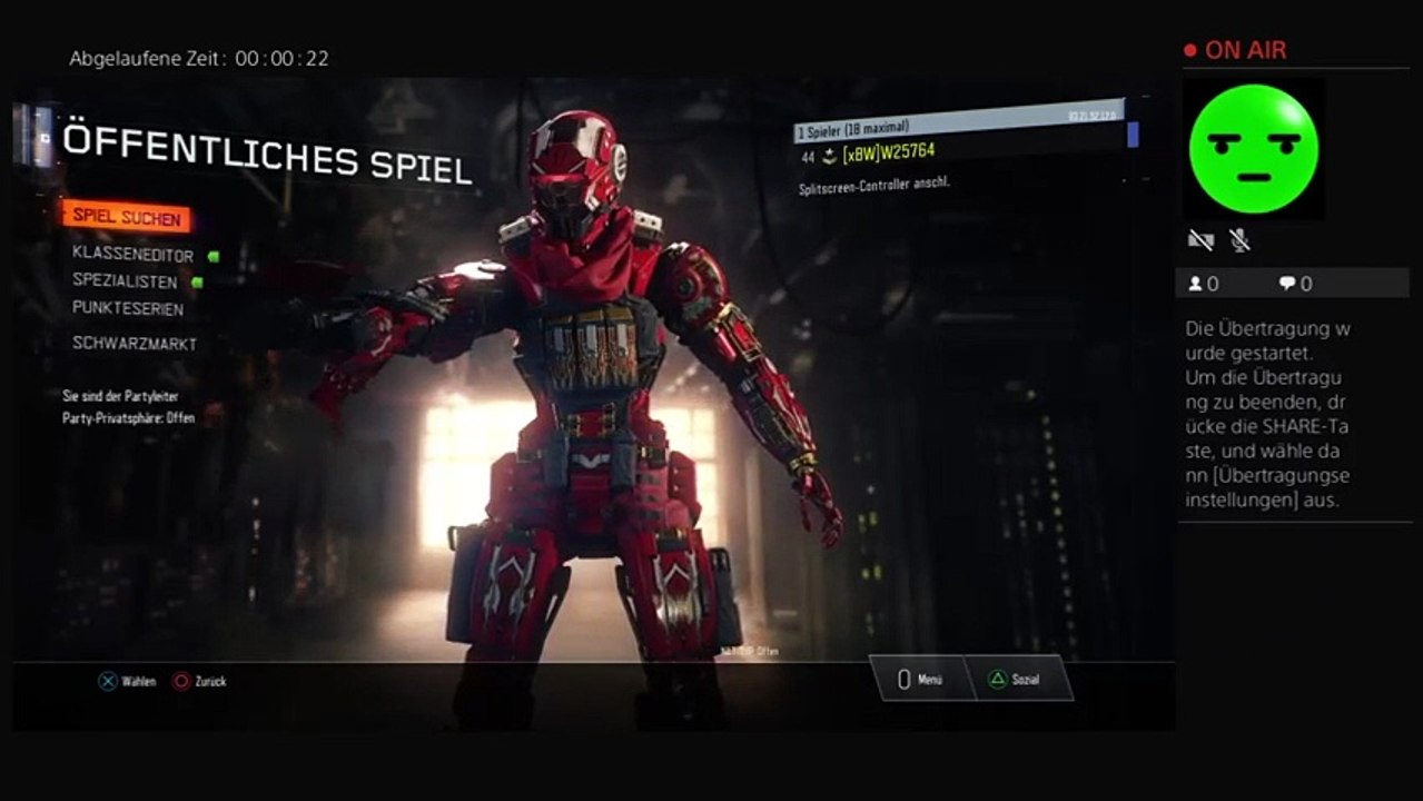 PS4-Live-Übertragung von W25764