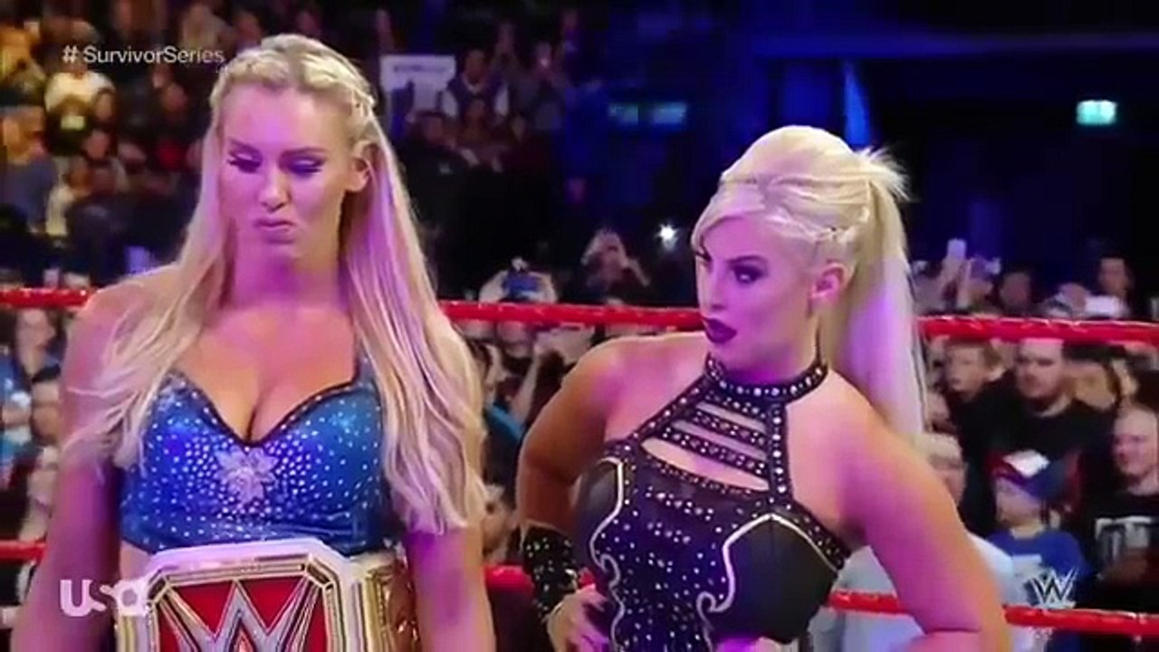 WWE Raw 11/07/16 Bayley, Alicia & Sasha vs Nia Jax, Charlotte & Dana Brooke + Segment