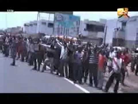 images du trajet de macky jusqu'au palais xibaar yi 02 avril