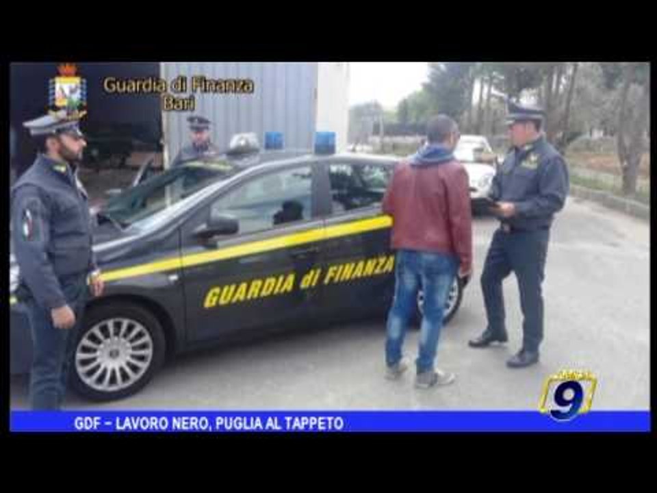 Gdf  | Lavoro nero: la Puglia al tappeto