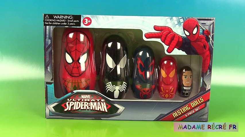 Spiderman Poupées Gigognes Nesting Dolls Oeufs Surprise Marvel
