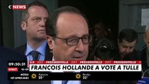 Regardez François Hollande a pris la parole, à 10h à Tulle évoquant 