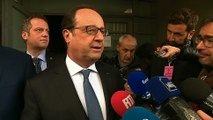Interview à la sortie du bureau de vote