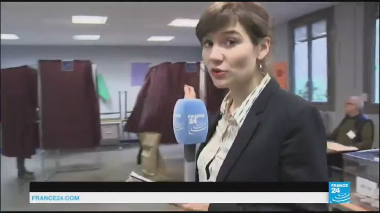 Voters cast ballots in historic French vote