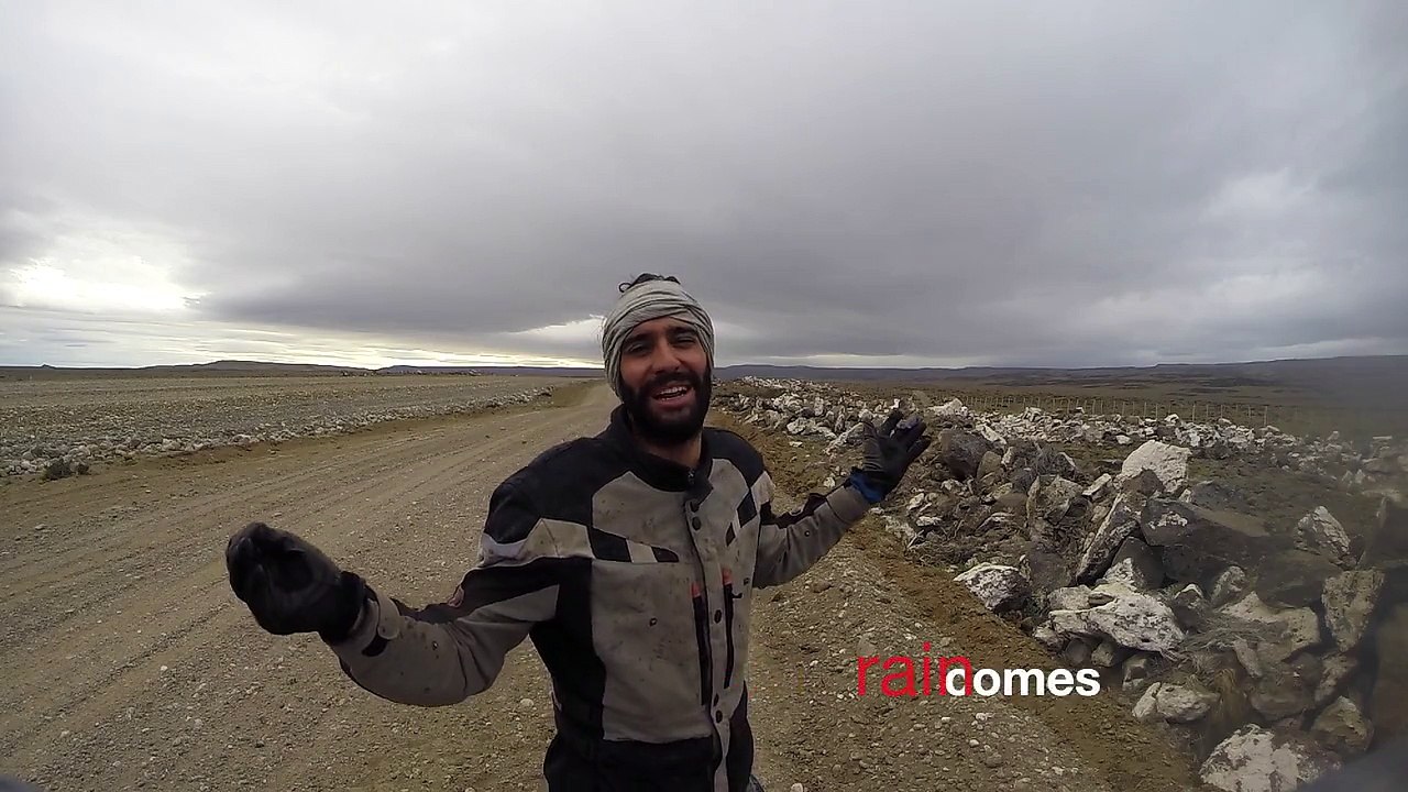 Patagonia, day 251 - kilometre 51.206. Pan America motorcycle trip. Video 15(000100.074-000130.112)