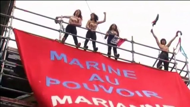 Présidentielle : Les Femen tentent une nouvelle action à Hénin-Beaumont