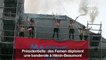 Des Femen déploient une banderole à Hénin-Beaumont