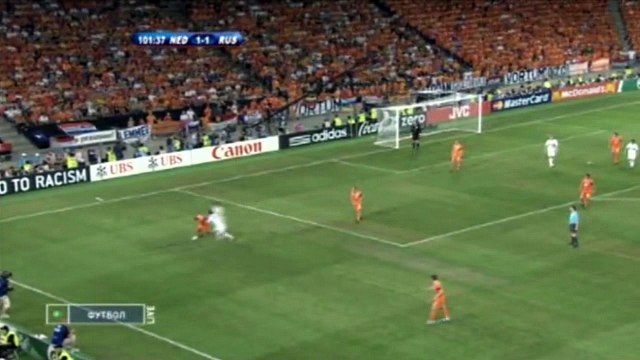الاشواط الاضافية مباراة روسيا و هولندا 3-1 ربع نهائي كاس اوروبا 2008