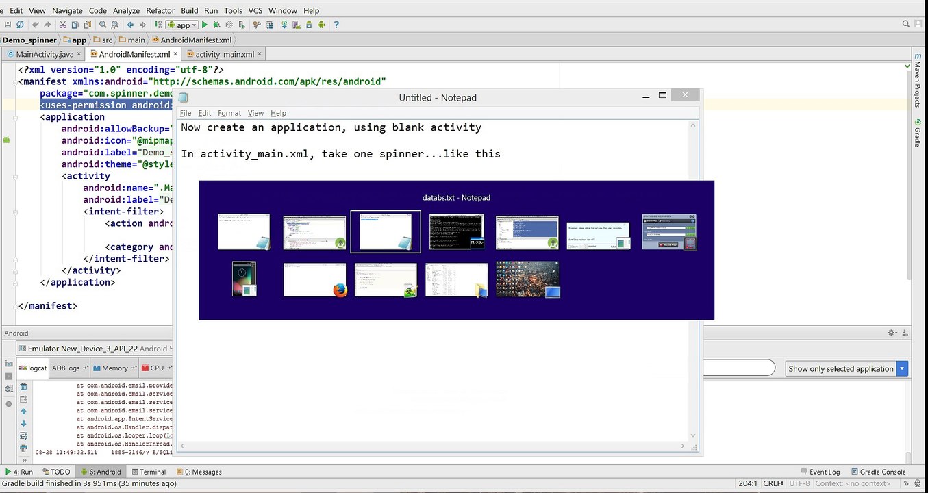 How to populate spinner from php mysql