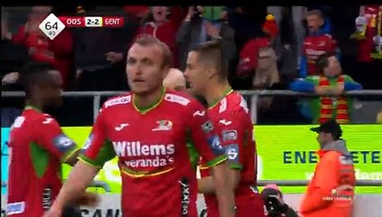 Marusic GOAL (2:2) KV Oostende vs Gent
