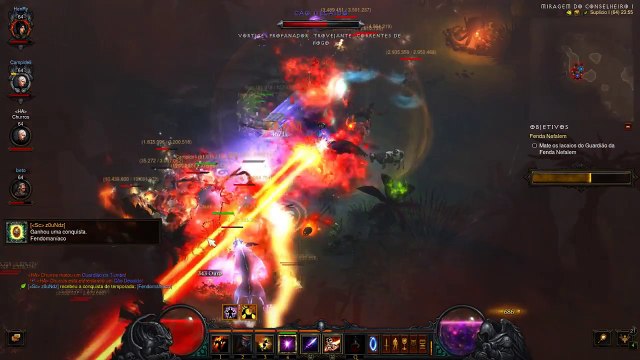 Diablo 3 ROS 2.5.0 - Temporada 10 - Up Level 0 a 70 deboas com amigos #8 (Nível 63 a 70)