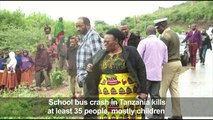 At least 32 schoolchildren killed in Tanzania bus crash